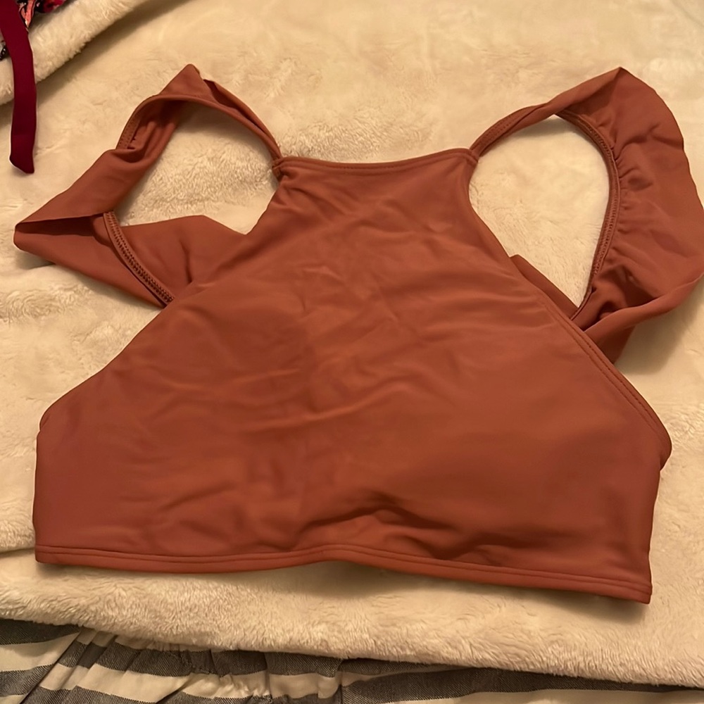 High neck aerie bathing suit top